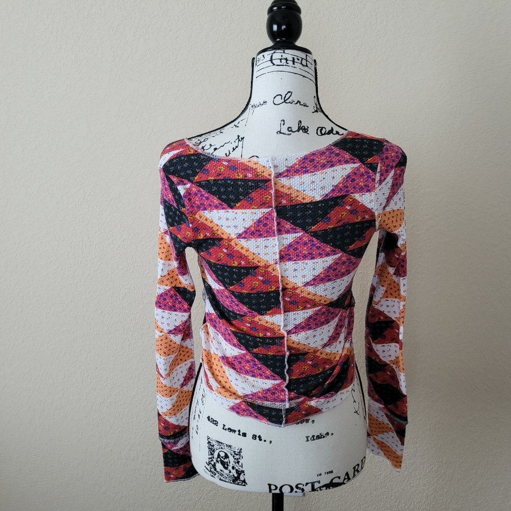 Free People Intimately, Cropped Patchwork Thermal… - image 3